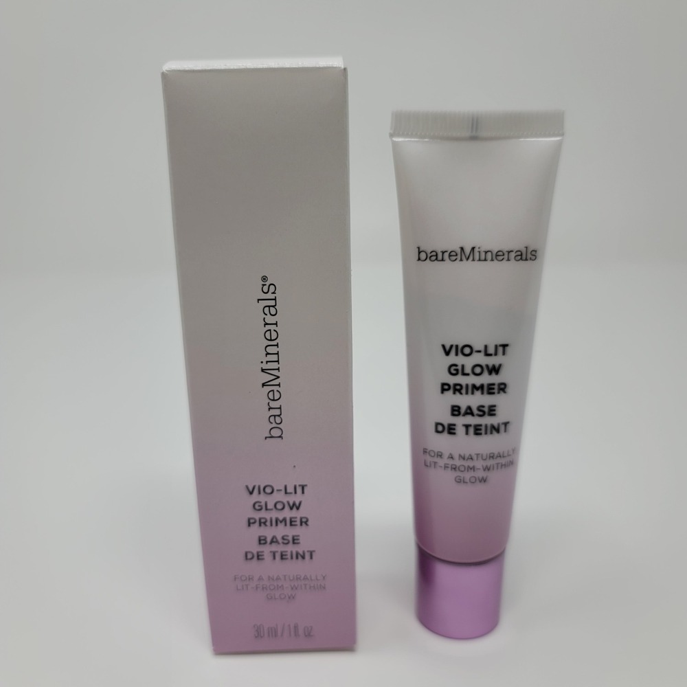 BareMinerals Vio-Lit Glow Primer Illuminating Face Base Natural Glow 1 fl oz New